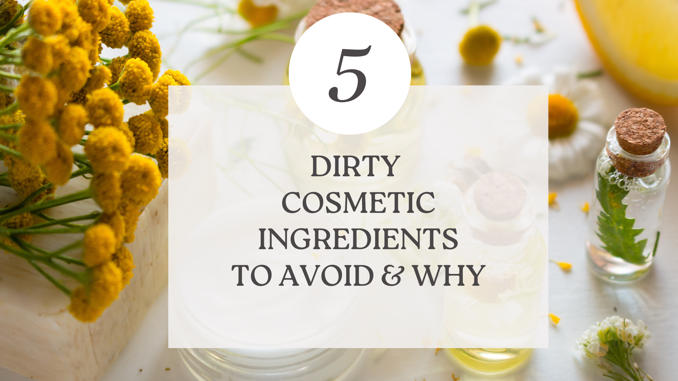 5 Dirty Cosmetic Ingredients to Avoid and Why
