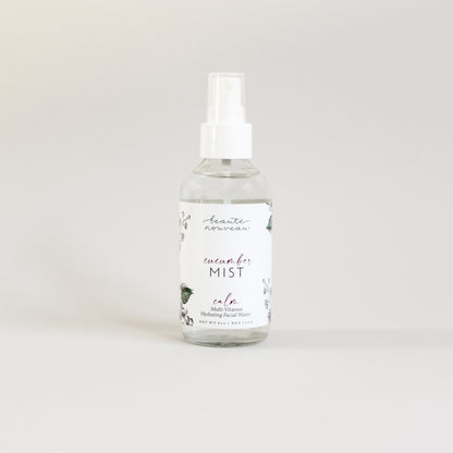 All-natural cucumber facial mist.