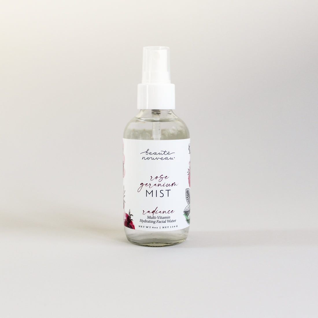 All-natural rose geranium facial mist.
