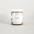 All-natural sugar face polish on light background.