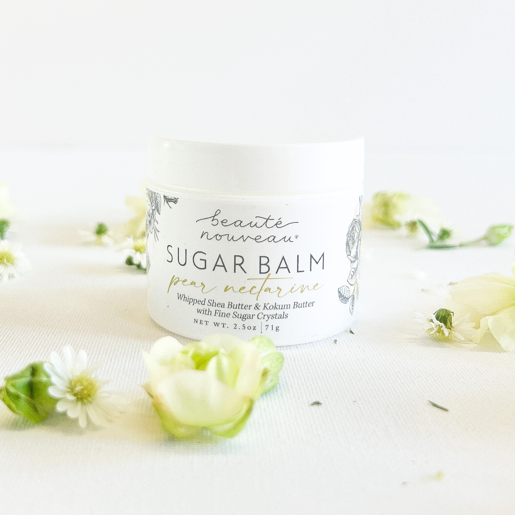 Beaute Nouveau Pear Nectarine Sugar Scrub Balm