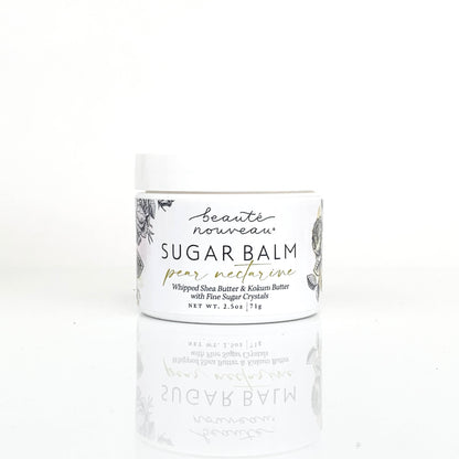 Beaute Nouveau Pear Nectarine Sugar Balm Exfoliating Shower Butter 2.5 oz