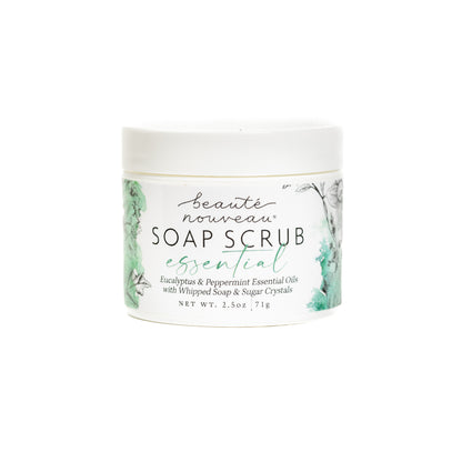 essential soap scrub